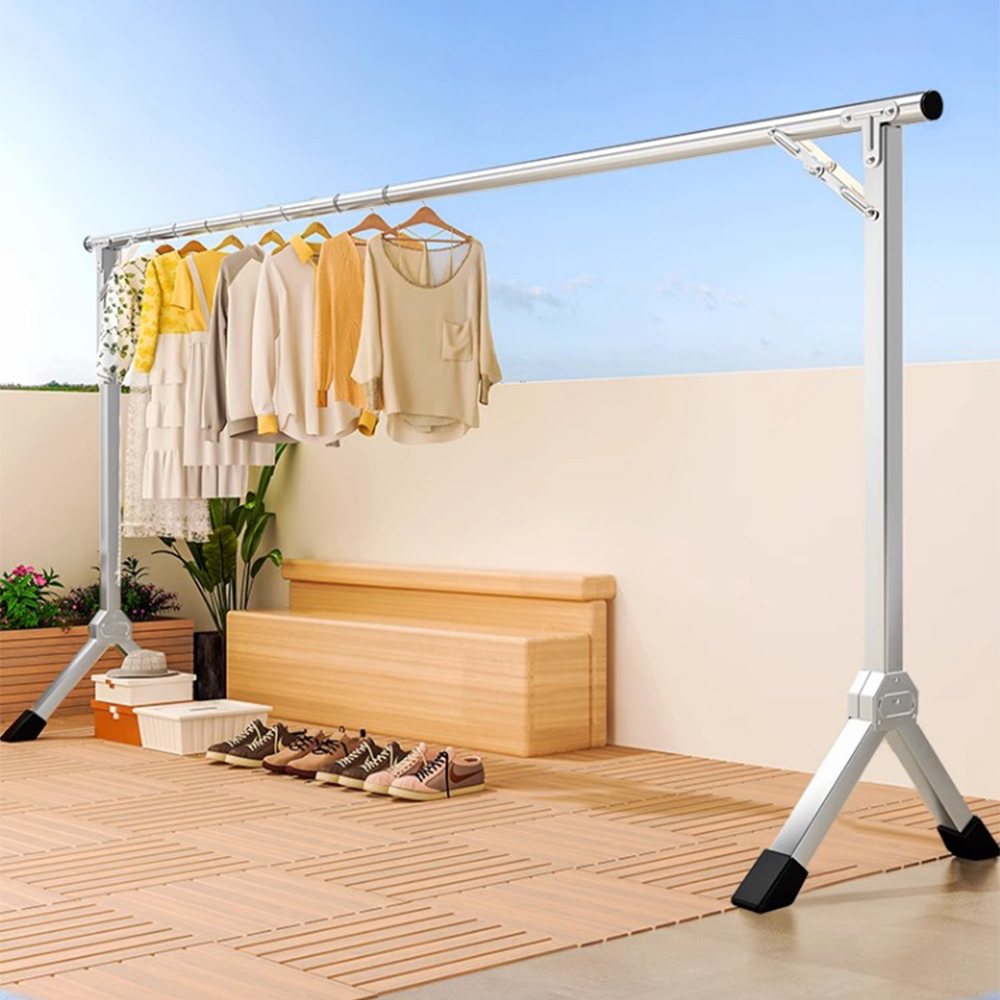 【CUTESKOCHEN】不鏽鋼伸縮折疊曬衣架